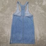 Vintage Grass Raggs Chambray Denim Overall Dress Jumper Small Made in USA Blue Photo 3