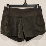 Lululemon  Morning Miles Short Dark Olive Size 4 Photo 0