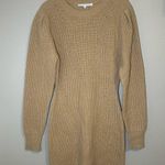 English Factory  neutral wool blend knit mini sweater dress women’s size small Photo 1