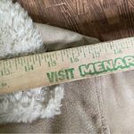 Vintage Y2K Sherpa Suede‎ Coat Tan Barn Ranch Western Womens Large Photo 5