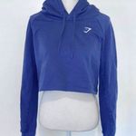 Gymshark  blue cropped hoodie Photo 0