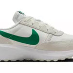 Nike Women’s Waffle Nav Sneakers White and Green Photo 0