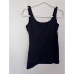 Susana Monaco  Essential Everyday Black Tank Sz S Stretch Vita Fabric NWT $78 Photo 5