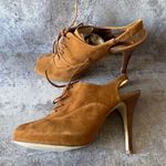 Guess Gwnitty Heels Peep Toe Slingback Suede Shoes 8 Photo 5