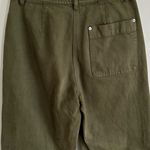 Aritzia Wilfred Free Olive Green Cotton Straight Leg Jeans Size 0 Photo 5