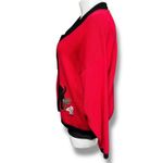 Vintage Timber Lea Womens Sweater Cardigan Collared Button Down Dog Theme Red 2X Photo 4