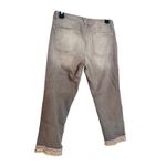 Democracy Gray Faded Sequin Embroidered Hem Cuffs Flexible Jeans size 6 Photo 1