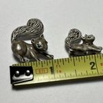 Lot Of 2 Matching Signed Gerry’s Brooch Pins grey squirrel Mommy / Child Set Photo 4