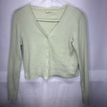 Brandy Melville  Light‎ Green V-Neck Cardigan Photo 1