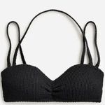 J.Crew Scrunchie sweetheart bikini top Black Photo 0