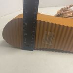 SHOEDAZZLE Taneisa Women’s Rusched Strap Wedge Sandal Size‎ 5.5 Tan Photo 5