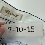 Madewell  Jeans Womens 31 Blue White Cadiz Wash Tapered Wide‎ Leg Denim Cotton Photo 6