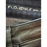 DL1961  Denim Coated Faux Leather Dark Wash Moto Florence Skinny Jeans Size 29 Photo 6