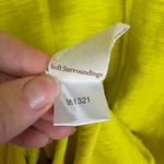 Soft Surroundings  Pintuck A-Line Yellow Dress Medium Cotton Stretch Comfy Lounge Photo 6