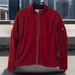 Vintage 90s Wilson Full Zip Athletic Fleece Hoodie Red Jacket Photo 0