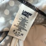 Lands End Chlorine Resist Square Neck Underwire Tankini Swim Top Black White 6 Photo 3