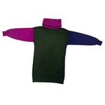 VTG Plain Jane by Sweet Baby Jane Purple, Pink and Green Knit Sweater Dress Sz M Size M Photo 3