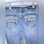 GRACE IN LA  Women’s Embellished Embroidered Low Rise Bootcut Jeans Photo 5
