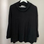 Everleigh Top Tunic Cowl Neck Black Soft Rib Knit Cozy Casual Long Sleeve Size XS Photo 8