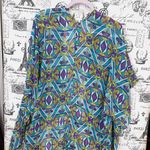 Palm Beach Geometric Boutique Print Kimono Sheer top throw over shrug wrap style Black Size undefined Photo 4