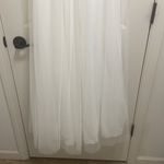 Blondie Nites by Stacy Sklar Prom Dress White tulle halter VNeck bead gown Sz 13 Photo 9