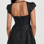 Reformation Oaklyn Black Mini Dress 0 Photo 2