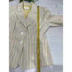 Loft  Striped Blazer Size‎ 2 Button Front 100% Cotton Career Casual Cute Photo 2