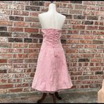 Nell Couture corset silk/polyester pink cocktail dress / 4 / Excellent condition Photo 9