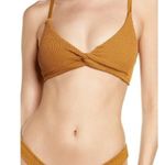 Good American NWT  Crinkle Always Fit Twist Bronze Brown Top Sz 1 Photo 2