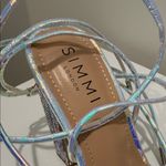 Simmi London Brand new  Shimmering Strappy Heels with Rhinestone Block Heel Photo 1