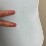 Aritzia Babaton Contour Bodysuit Womens Medium Baby Blue Squareneck Short Sleeve Photo 5