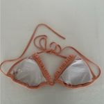 Victoria's Secret Victoria’s Secret Ruffle Trim Peach String Tie Y2K Bikini Set – Size Large Photo 8