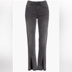 frame denim Frame Le Nouveau Split-Hem Straight Jeans in Woodland gray wash Photo 3