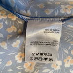 Reformation yellow & Blue wrap dress, short sleeve, size Small Photo 6