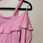 Anthropologie ‎ Postmark Pink One Shoulder Ruffle Top size Small Photo 2