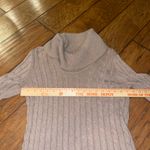 Calvin Klein  Cable Knit Beige turtleneck Sweater with Buckle Accents size M Photo 4