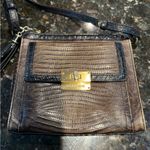 Brahmin  MIMOSA CHOCOLATE BROWN LEATHER CROSSBODY‎ BAG WALLET TASSEL S Photo 1