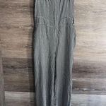 Hollister  Black White Gingham Cropped Jumpsuit Sz Medium Black White Photo 2