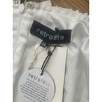 RETROFETE Camille Sequin Dress Size XL White NEW Wedding Bride Formal Maxi Slit Photo 9