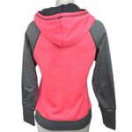 Champion Duo Dry Pink Gray Long Sleeve Pockets Color block Hooded Sweatshirt XS Photo 1