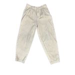 Rowing Blazers Women's Pleated Corduroys Tapered Leg Beige Pants Sz 4 Casual Tan Photo 2