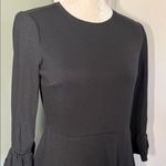Kate Spade Broome Street Black Fit & Flare Dress Ruffle Cuff Size M Photo 7