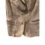 Vintage West Wind Leather Gray Jacket Women's Size 13/14 Lined Pockets Casual Photo 1