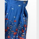THE ARTSY CAR Plated Skirt S Blue Photo 4