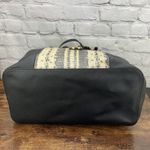 Michael Kors Jet Set Travel Center Stripe Leather Tote Black/Snake Photo 4