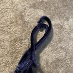 Lulus Dress Womens Small Velvet Velour Navy Blue Lace Babydoll Knee Romantic Photo 7