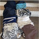 Robin Piccone Navy/Cream  bottoms only- size large Photo 4