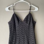 Bardot  sz 4 Black Lace Ruffle Tiered Spaghetti Strap Dress Cocktail Witchy Goth Photo 1