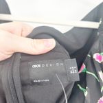 ASOS NWT  Womens Dark Moody Floral Print Flutter Sleeve Tiered‎ Maxi Dress Size 2 Photo 5