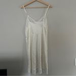 White Lace Slip Dress Bridal Neutral Wedding Sleepwear Medium Photo 1